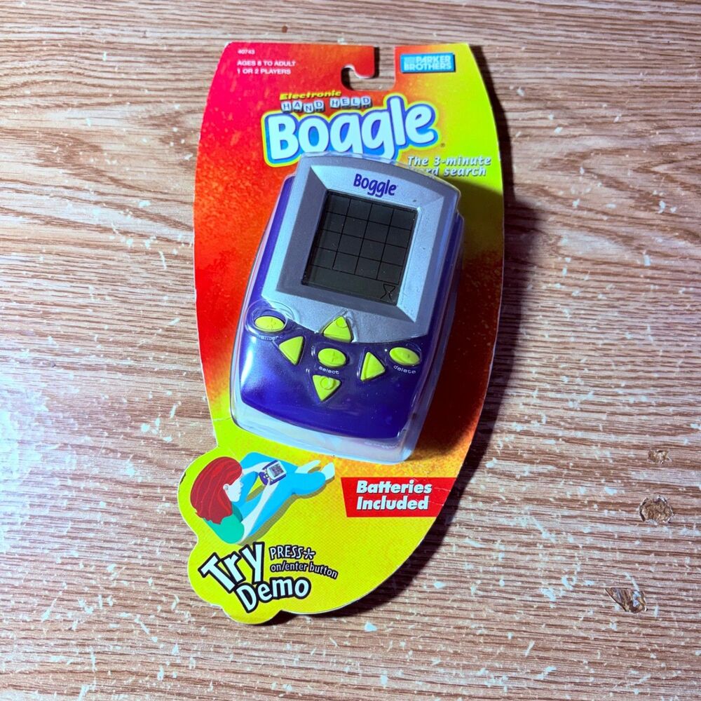 HASBRO Parker Brothers Electronic Hand Held Boggle 2002 New